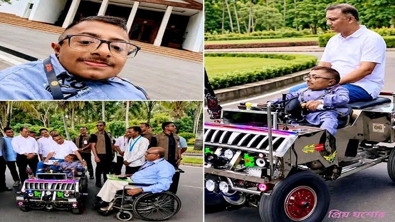 চৌগাছার ক্ষুদে বিজ্ঞানী রিফাত-এর উদ্ভাবনী স্মার্ট কারে প্রধানমন্ত্রী 
